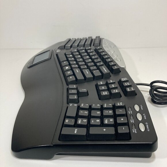ADESSO PCK-308UB BLACK Wired Ergonomic Contoured Multimedia Touchpad Keyboard - Picture 10 of 10